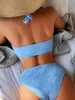 Kadın Mayo Seksi Bikini Seti Strappy Sırt ve Çıkarılabilir Pedler Plaj Eğlencesi Biquine Brasileiro Setleri Kadınlar Grubu
