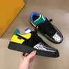 Designer Casual Shoes Abloh Sneakers Virgil 1s 1 Kalbsleder Leder Männer Trainer Weißer roter Buchstaben gedruckt Overty Platform Low -Turnschuhe