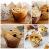 Ny 50st/Lot Creative Cupcake Liner Baking Cup för bröllopsfest Muffin Cupcake Paper Cup Oilsäker kaka omslagsbakningstillbehör