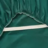 Zestawy pościeli 1PC Plain Barwiona spódnica z elastycznym zielonym solidnym kolorem jednokierunkową arkusz Rufflespillowcase Need Order 230615