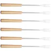 Dinnerware Sets 6 Pcs Bbq Skewers Forks Smores Ornament Grill Cookware Set Stainless Steel Chocolate Dipping