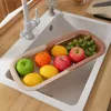 1pc Over The Sink Strainer Colander Basket, Expandable Collapsible Colanders, Fruits And Vegetables Wash Drain Basket For Kitchen