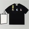 en ggity Designer Luxe Hoge kwaliteit Veelzijdig T-shirt voor heren Nieuw Dier Letter Print Ronde Herenhals Korte mouw Casual Losvallend Damesmode Aziatische maat