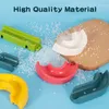 Bath Toys 36-82 pieces of shower and bathtub toys marble pipes slides running babies suction cups tracks bathroom education water games toys children's gifts 230615