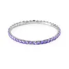 Rainbow Classic Stainless Steel Cubic Zircon Tennis Bracelet Pink Stone Jewelry for Women Fashion Jewelry Bracelets