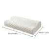 Kussen 1PC Thuis Leveringen Latex Geheugen Natuurlijke Massage Kussens Orthopedische Met Cover Vervanging Slapen 230615