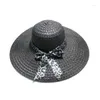 Wide Brim Hats 1pcs Women Summer Hat Straw Cap Beach Floppy Fold Sun For Girls Current 2023