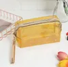 Sac à cosmétiques transparent, pochette de voyage en PVC Transparent, trousse de maquillage avec fermeture éclair pour voyage DF137