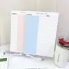 50Sheets ins Pink Blue Word Book B5 Office Simplicity Cute Memo Pad Student Learning Paper Notebook Loose-Leaf School Stationery Stationery