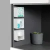 Nieuwe Wandmontage Opbergdoos Punch-gratis Stofdicht Opslag Houder Voor Wattenstaafje Sieraden Multifunctionele Waterdichte Badkamer Organizer