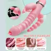 Sexspielzeugmassagegeräte Dildo Kaninchen Vibrator Zunge lecken Klitorale Stimulation Doppelinsertion Anal Stecker weiblicher Masturbator Erwachsener Spielzeug