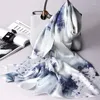 Scarves Real Silk Scarf Women 2023 Brand Echarpe Shawls And Wraps For Ladies Printed Foulard Femme Hangzhou Pure