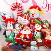 Ny god jul Santa Claus Snowman Navidad Elk Aluminium Film Balloons Happy Christmas Balloons Home Birthday Party Decoration