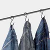 New 10pcs S-Shape Metal Hook Multi-function Hanging Heavy Duty Holder With Safety Buckle For Plants Towel Bathroom Organizer Hooks