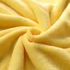 Blanket Blanket On The Bed Soft Autumn/Spring Fleece Blanket For Sofa Yellow Flannel Blanket Warm Solid Color Bedspread R230615