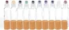 Frasco de perfume 10 pçs Óleo essencial Chakela Gemstone Roller Bottles 10 ML 10 Pcs com tampas de bambu para perfumes de aromaterapia e protetores labiais 230615