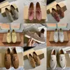 Casual jurk Designer Men Women Loafers Britse stijl Classic Comfortabele Suede Silp On Shoes Business Formal With Box 5 5