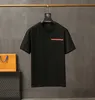Camiseta masculina de grife camisetas de luxo para homens grife de moda carta simples gola redonda estampada mangas curtas para homens roupas de grife esportivas preto e branco 2XL