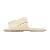 2024 Lido Slider Sandalias Diseñador Mujer Zapatillas Playa Diapositivas Zapato de goma plano Chanclas para hombres Mujeres Punta verde Desgaste Sandalia resistente Zapatilla 35-40