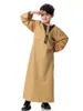 Abbigliamento etnico Abito arabo da uomo musulmano Abaya Per adolescenti Ragazzi Islamico Qamis Enfant Homme Saudi Herren Islam Caftan