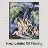 Badestudie für Les Grandes Baigneuses Paul Cezanne Gemälde zeitgenössische Leinwandkunst handgemaltes Ölkunstwerk Heimdekoration