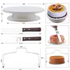 Stampi da forno Kit giradischi per pasticceria Forniture per la decorazione di torte Strumenti Accessori Supporto rotante Ugelli per crema per fondente 230616