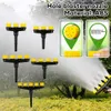 Watering Equipments 1Pc Agriculture Atomizer Nozzles Home Garden Lawn Sprinklers Farm Vegetables Irrigation Spray Adjustable Nozzle Tool 230616