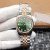 Złote męskie datę zegarek zaledwie 18K Automatyczna Rola 41mm 904L Paspher ze stali nierdzewnej Sapphire z Diamentową Ukrywaną Kluczową klamrę 36 mm Waterproof Dhgate U1 Jason 007