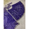 Etniska kläder Unstitched Lehenga Choli Half Stitched Langa Blus Top Wedding Indian Designer Ethnic Bridal 230616