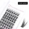 Cluster Eyelash Individual Lashes DIY Lash Extensions 12-16mm C Curl Length Reusable Soft Natural False Eyelashes Thin Band Eyelash for Makeup at Home