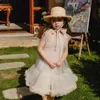 Girl's Dresses Retail Baby Girls Teenage Sequined Beading Tutu Dress Princess Kids Party Flower Dress Holiday 4-12T 230615