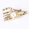 Broches Crystal Enamel Paar Giraffe Voor Vrouwen Schattige Dieren Pin Goud Kleur Sieraden Kids Jas Jurk Accessoires Gift