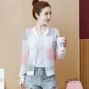 Women's Jackets Chiffon Sunscreen Summer Short Coat Baseball Uniform Bomber Thin Sun-protective Clothing Women Basic Jackets 230615