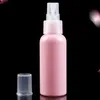 Wholesale 50ml Upscale bottle Candy Color Fine Mist Sprayer Perfume bottle PET Refillable Macaron Bottles Lfudb