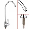 Robinets de lavabo de salle de bain 14 "robinet d'eau potable en acier inoxydable 304 360 degrés chrome osmose RO filtre finition inverse 230616