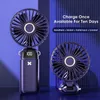 Electric Fans New Portable Hand-Held Speed Rechargeable Office Desktop Multifunctional Folding Small Electric With Neck