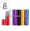 5ml Mini Portable Refillable Perfume Aluminum Atomizer Spray Bottle &Traveler Empty Bottles For Cosmetics