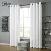 Gardin Modern White Blackout Gardiner för vardagsrumsgards Windows Balcony Doorway Hall Drape Elegant Long Tende Cortinas 230615