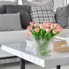 Vases Moderne Décoratif Clair Fleur Vase Ménage Transparent Pratique Blanc Plante Tenant Pour La Décoration Intérieure