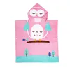 Handduk Cartoon Bath Beach Wrap Hooded Handdukar Barn lyx 100 bomull 60 cm