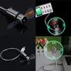 Zegarki biurka Ręcznie mini USB wentylator przenośne gadżety elastyczne gęsteczkowe zegar LED Cool for laptop PC PC Notebook Wyświetlacz w czasie rzeczywistym Trwały regulowany 230615