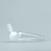 50 ml Hand Sanitizer -flaska för desinfektionsmedel Flytande flip toppkåpan med nyckelringskrok transparent plastflaska för resor clwuk