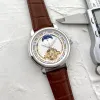 Najwyższej jakości Patkity Designer Swiss Mechanical Watch Męs Automatyczne na rękę Business Wristsury Luksus Chronograph Sapphire Tample