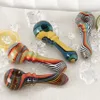 Cool Coloré Heady Groovy Tuyaux En Verre Épais Portable Herbe Sèche Filtre À Tabac Cuillère Bol Fumer Bong Titulaire Pipe À Eau Main Titulaire Tube DHL