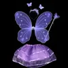 2021 Girls Kids Angel Fairy Butterfly Wing Wand Headband Fancy Dress Performance Costume Cosplay DDA765 Party Supplies