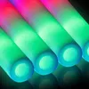 Glow Sticks Bulk Toy July 4th Party Supplies LED Foam Stick with 3 Modes Colorful Flashing Glowing in the Dark for Wedding Raves Concert Party Camping Sporting Events