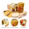 Rattles Mobiles Baby Rattle Toy Set Towel Bath Brushes Pacifier Chain For Boy Girls Elephant Animal Music Wooden Milestone Item 230615