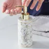 Storage Bottles 300Ml Stylish El Bathroom Marble Ceramic Lotion Shampoo Liquid Soap Dispenser Pump Bottle