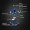 Toupie Flynova Fidget Spinner Mini Drone LED Type UFO Hélicoptère Volant Mise À Niveau Du Bout Des Doigts Vol Gyro Jouet Enfants Cadeau 230615