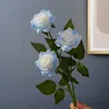 Gedroogde bloemen Simulatie Hydraterende Gemalen Ijs Blauwe Roos Thuis Woonkamer Tafeldecoratie Boeket Bruiloft Nep Kunstbloem